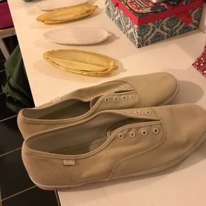 Tannish yellowish Keds